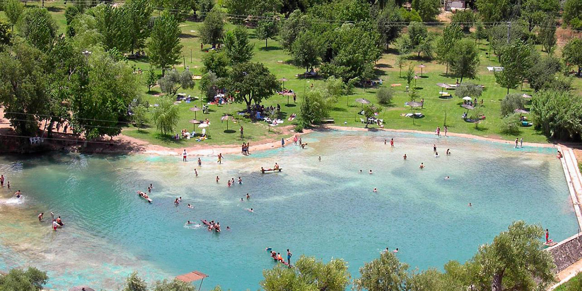 La Playita, where you can enjoy the cool waters from a natural spring
