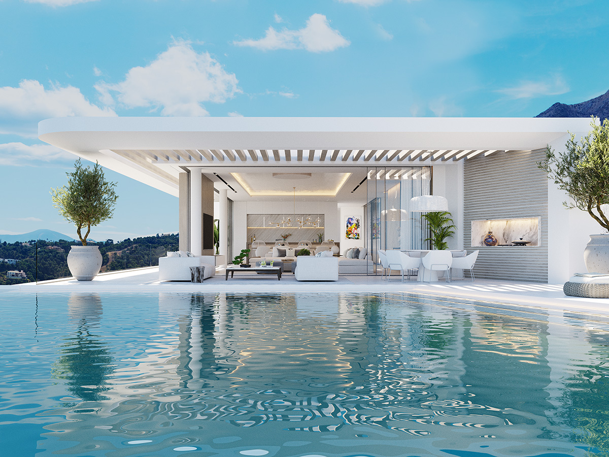 Vista Lago Residences infinity pools and terrace