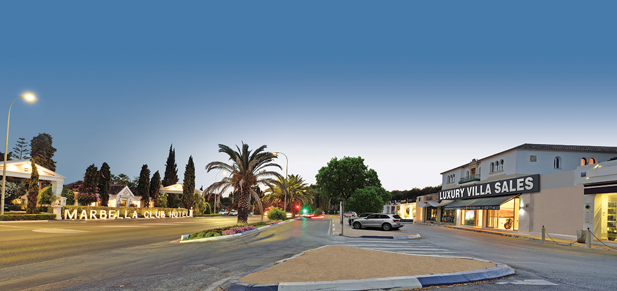 The LVS offices are located directly in front of the Marbella Club hotel