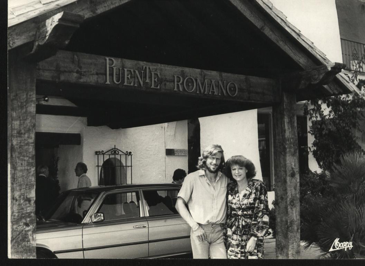 Björn Borg with Regine 80s Puente Romano Marbella