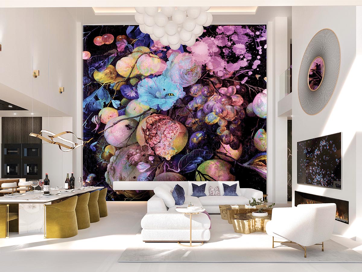 Vista Lago Residences uses wall murals to dramatic effect