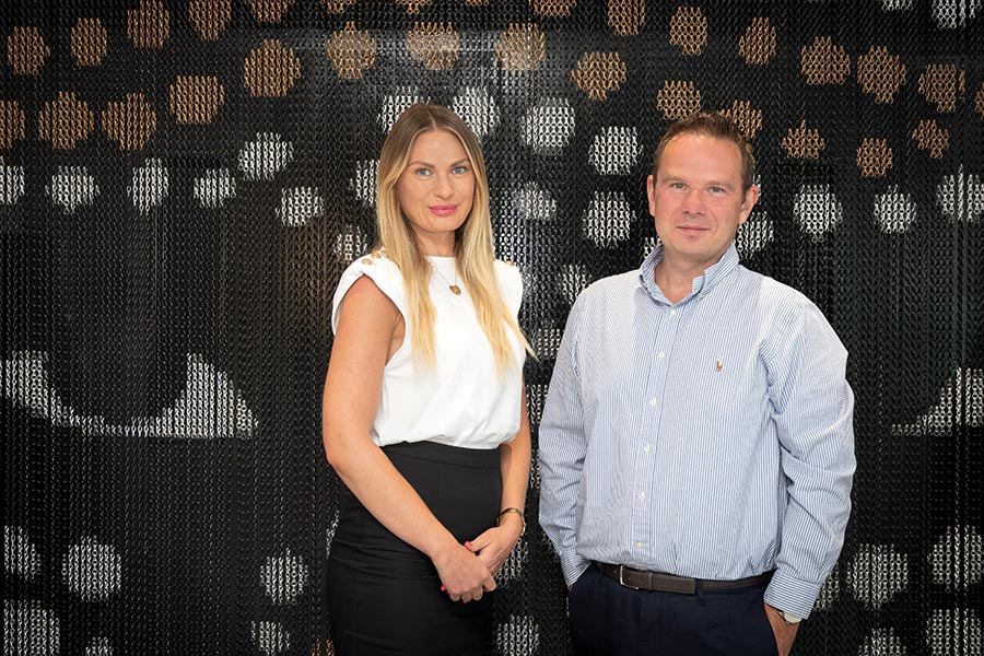 Michael Rodziewicz (right), Lina Diksaite - Sales and Marketing Manager (left)
