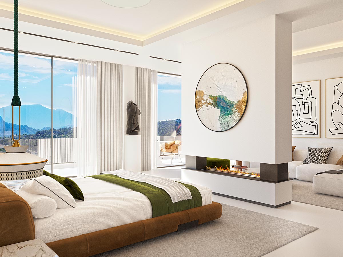 Suite 2: natural light streams into this beautiful master suite