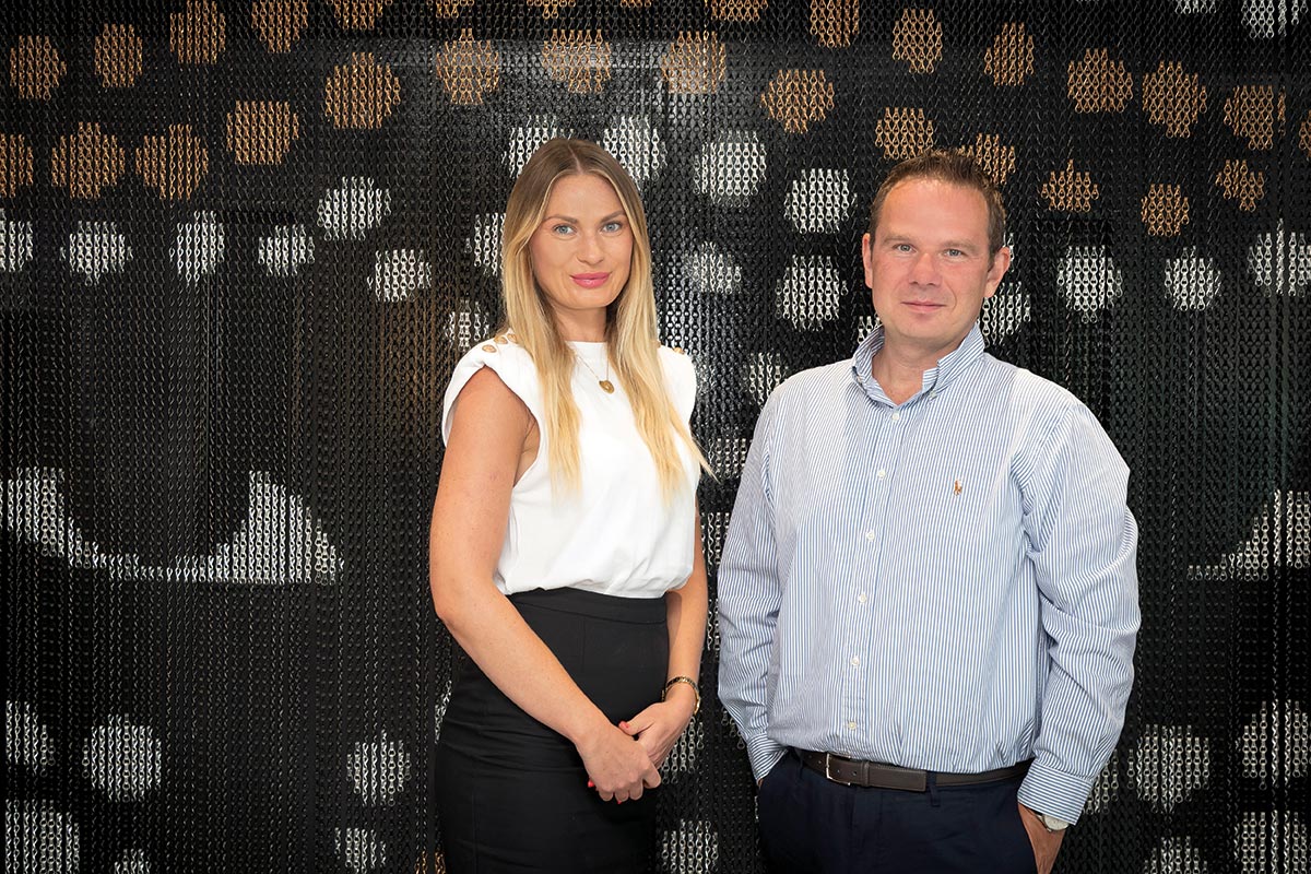 Michael Rodziewicz CEO and Lina Diksaite Sales & Marketing Manager