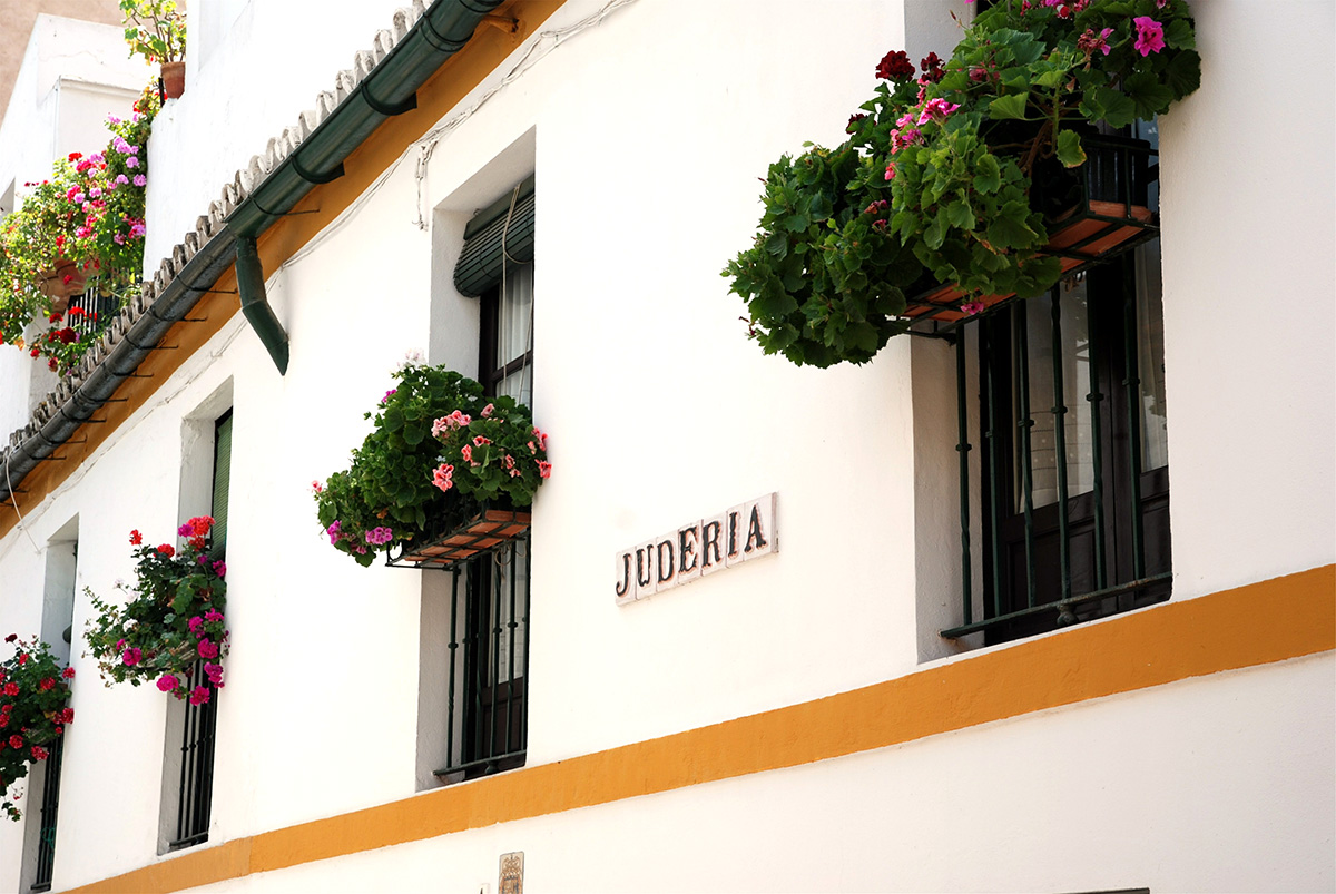 sign for Juderia in Cordoba