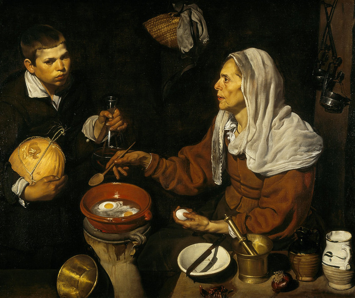 “Old Woman Frying Eggs" by Velázquez