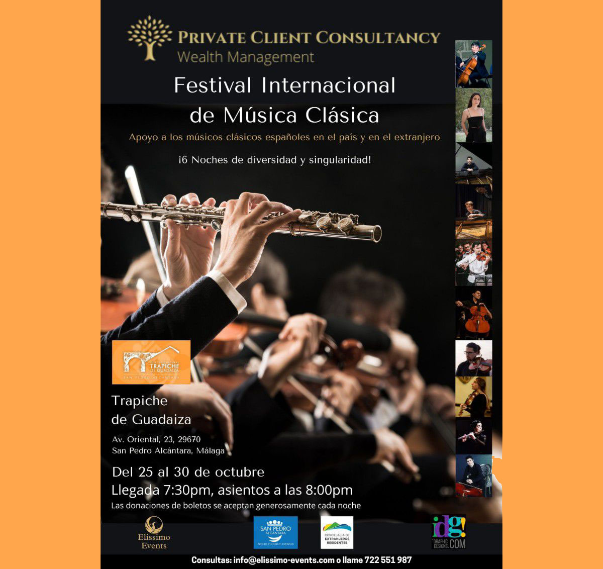 Poster for Festival Intenational de Musica Clasica