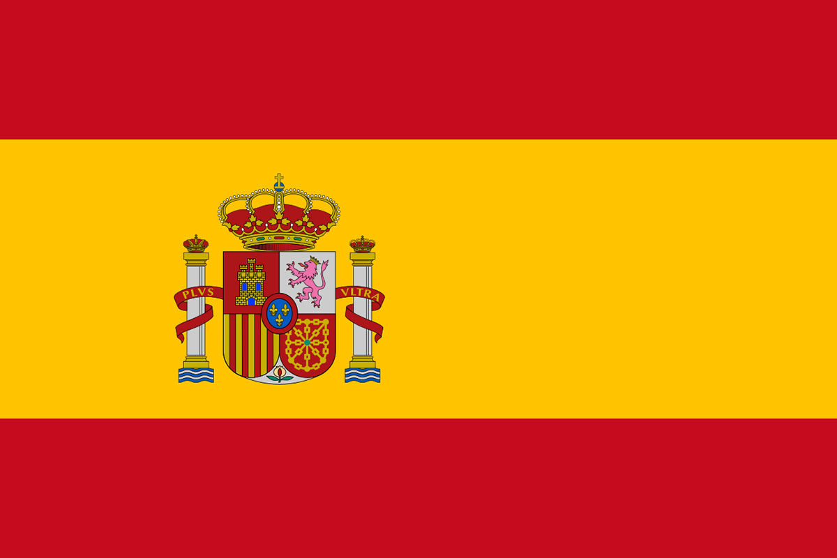 Crest on a Spanish flag