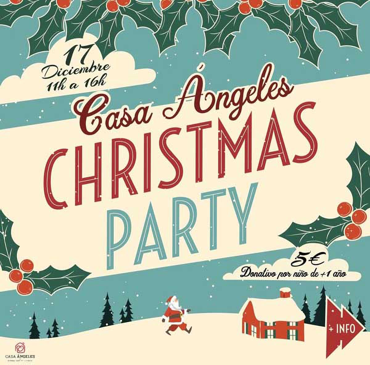 Casa Angeles Christmas Party poster