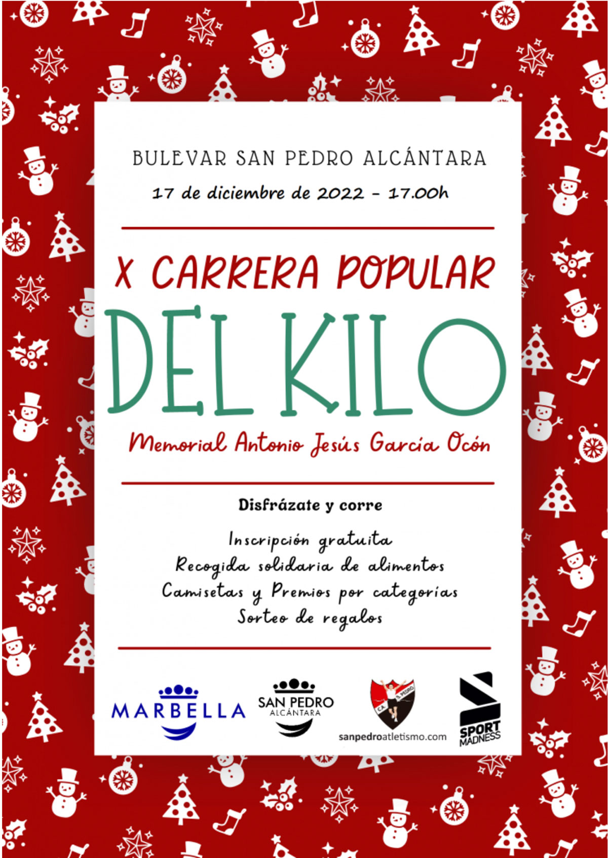 X Carrera popular del Kilo poster