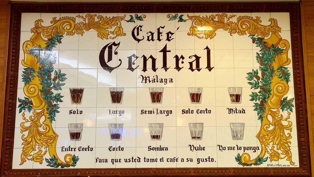 Cafe Central's famous guide to ten different types of coffee.