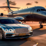 Image of Car and Private jet