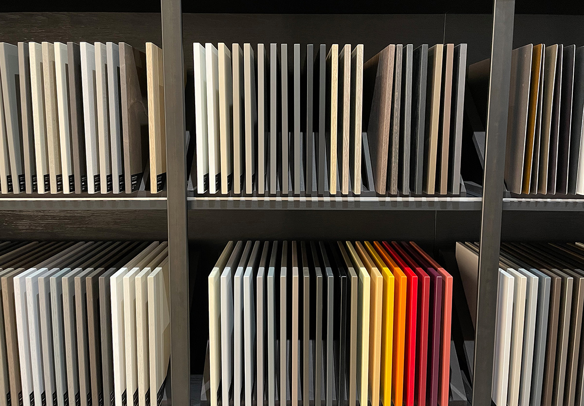 Wide selection of coloured finishes