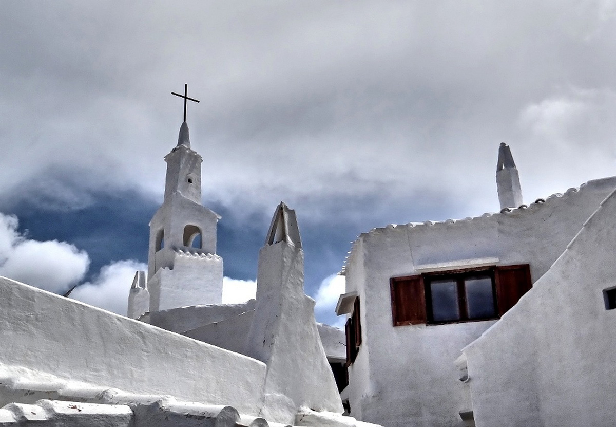 One of Menorca's whitewashed churches: