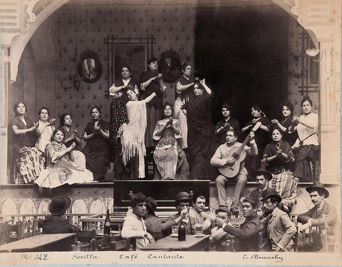 Emilio Beauchy's 1888 print, 'Café cantante', Seville.