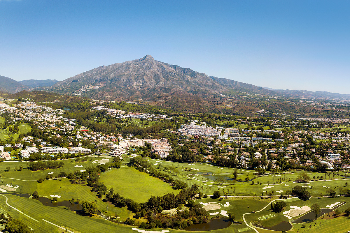 The famous Golf Valley in Nueva Andalucia