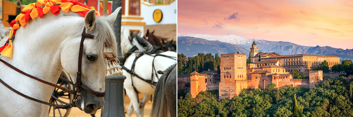 The horses of Jerez, and Spain’s most visited monument, the Alhambra Palace in Granada