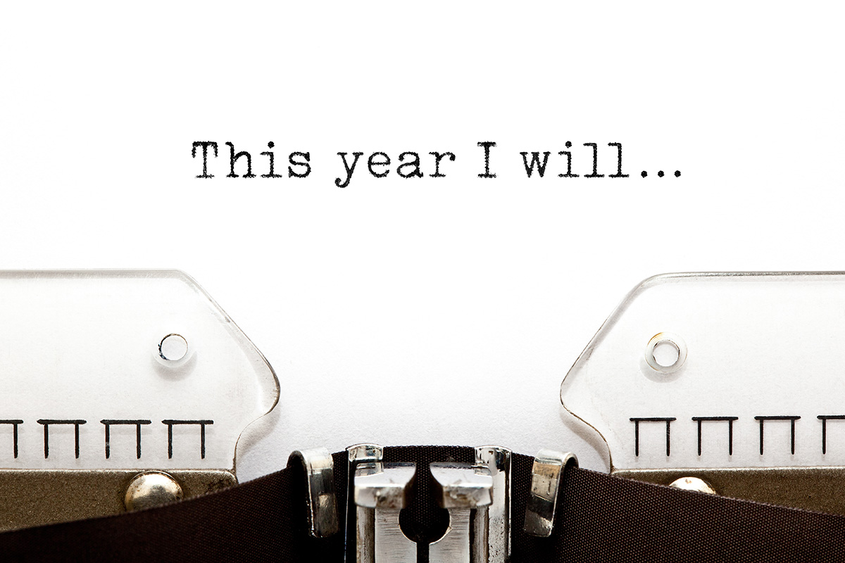 This year I will...... on a typewriter.