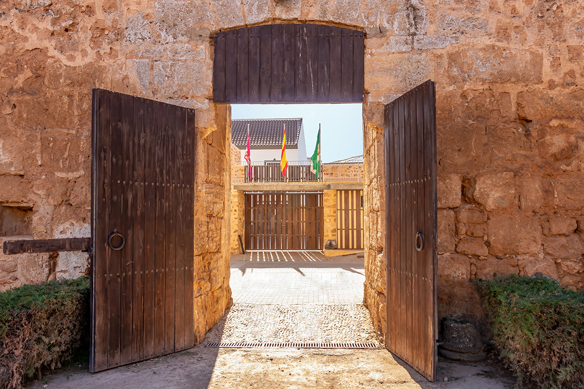Entrance doors to Niebla Castle, Huelva
