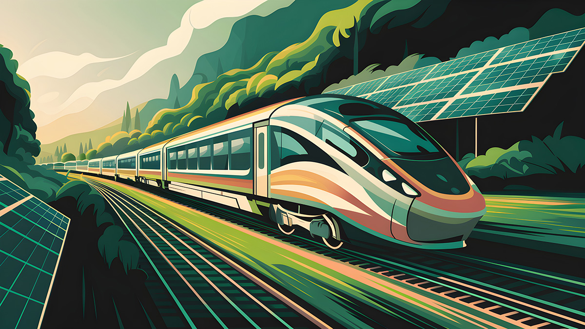 Image of a high speed train