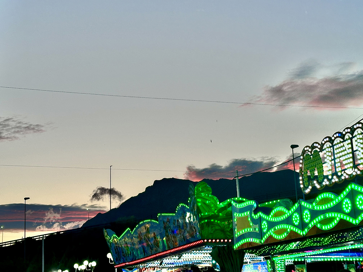 Marbella’s iconic La Concha mountain (as seen from a rollercoaster)