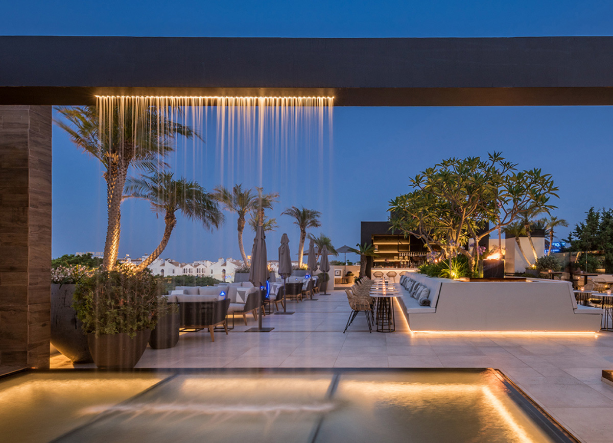 Air terrace at BREATHE restaurant, Nueva Andalucia,, Marbella