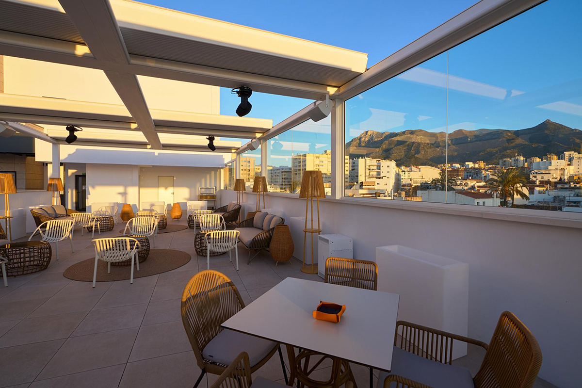 360* Sky Bar Rooftop Terrace at Obal Urban Hotel Puerto Banus Marbella